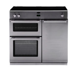 Belling DB4 90Ei Electric Induction Range Cooker - Stainless Steel